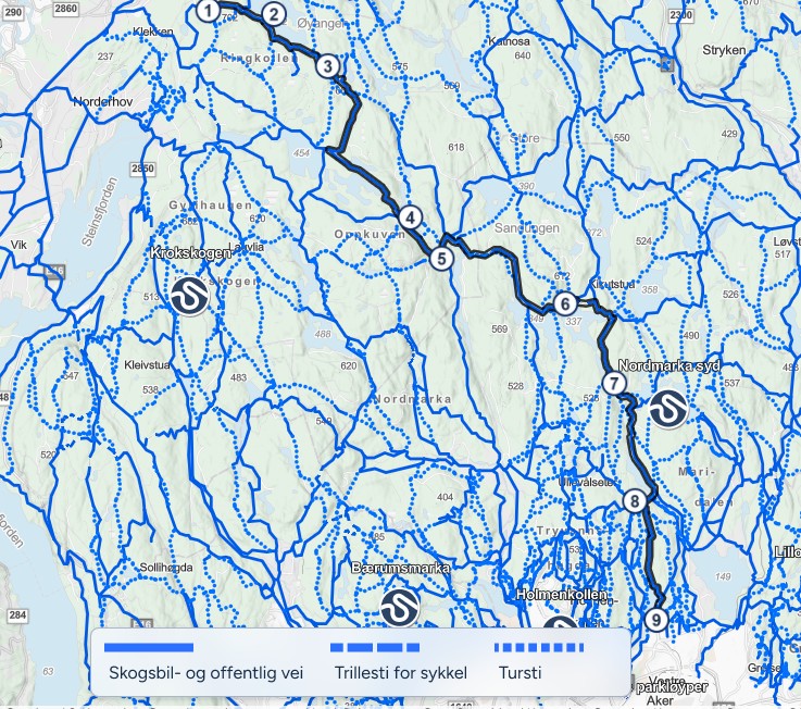 Image/map for the tour