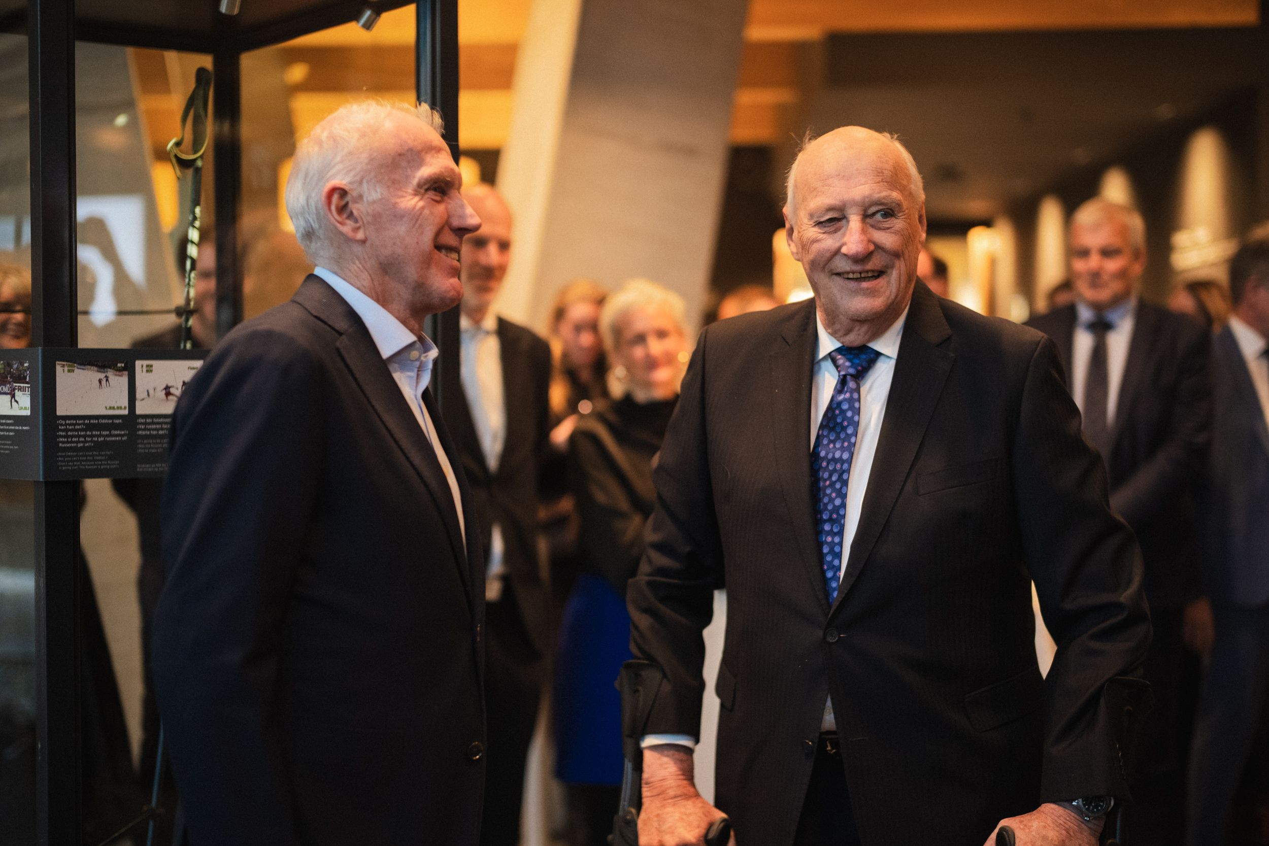 Oddvar Brå og kong Harald.
