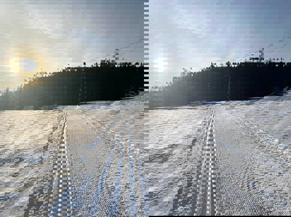 Ny løype og parkeringsplass på Kjosmyra