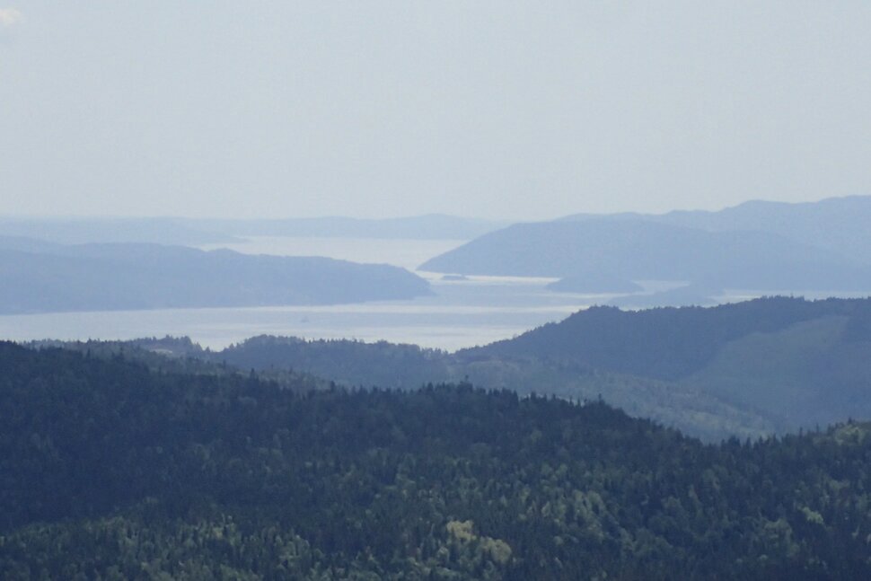Utsikt mot Oslofjorden fra Kjerkeberget
