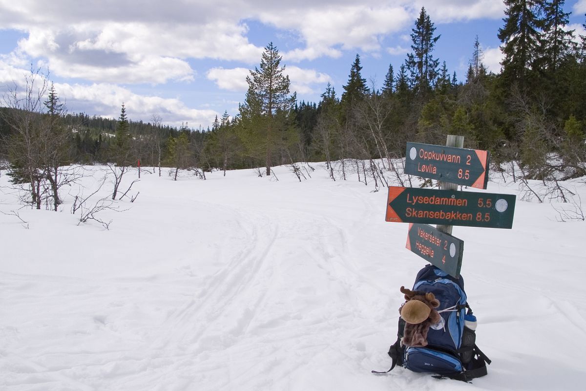 Akkurat plass til sekken