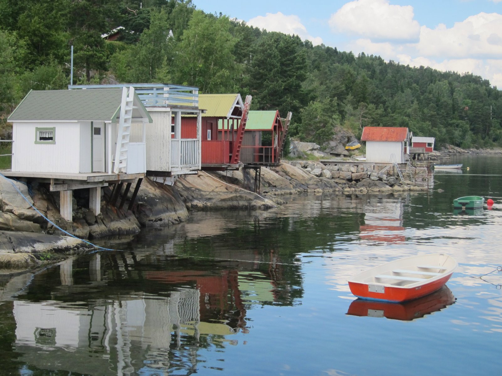 Badehusene i Bomansvik