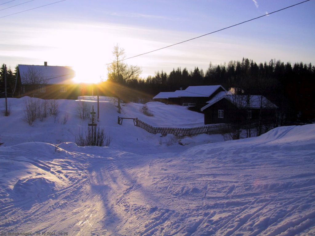 Blankvannsbråtan i kaldt vinterlys