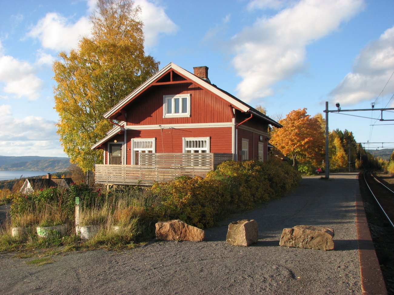 Bleiken stasjon med retning Gjøvik