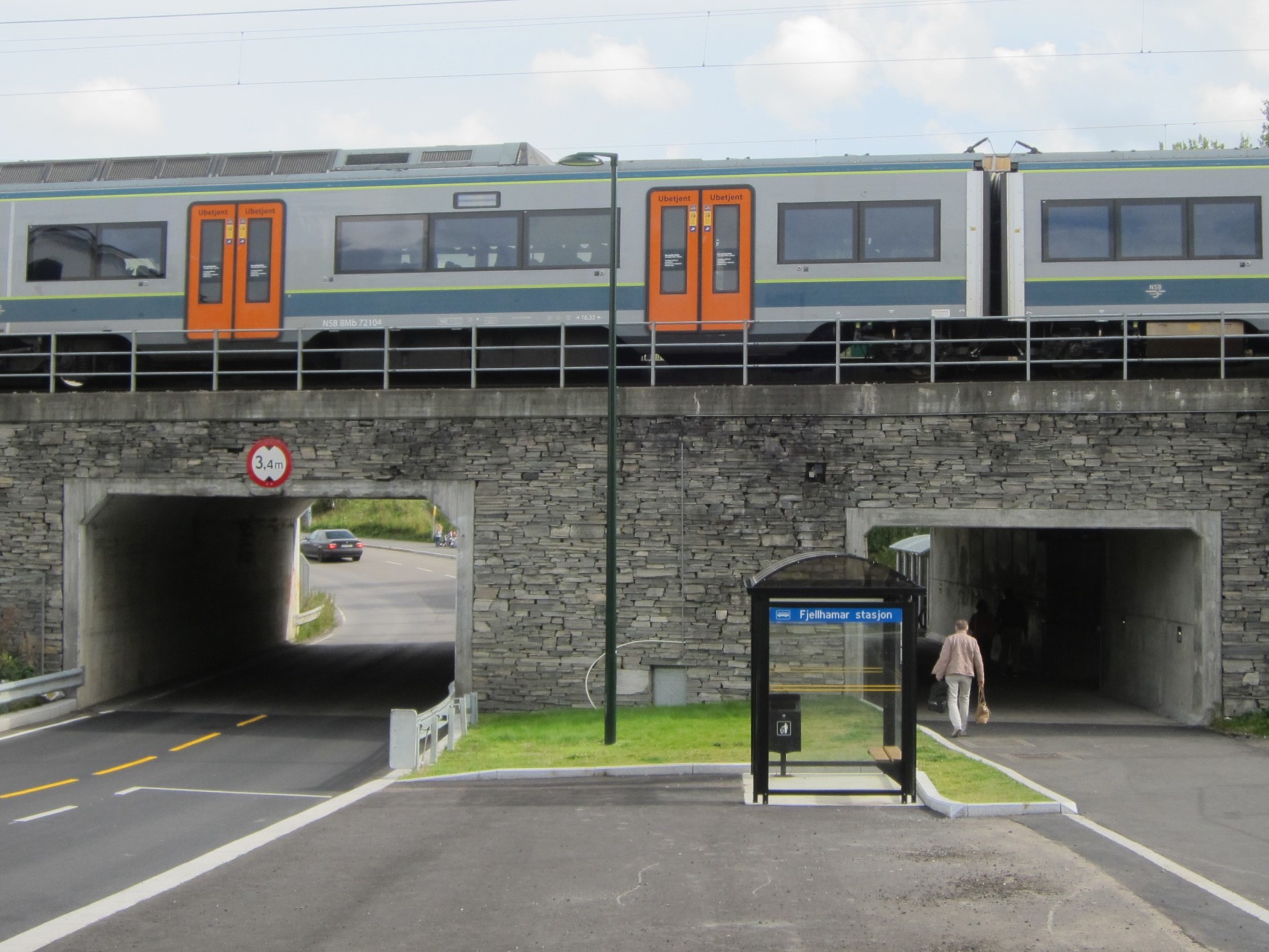 Bra for myke trafikanter ved Fjellhamar stasjon