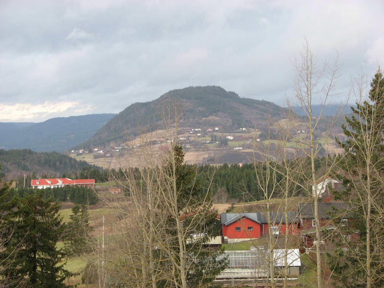 Brandbukampen sett fra Hadeland Folkemuseum