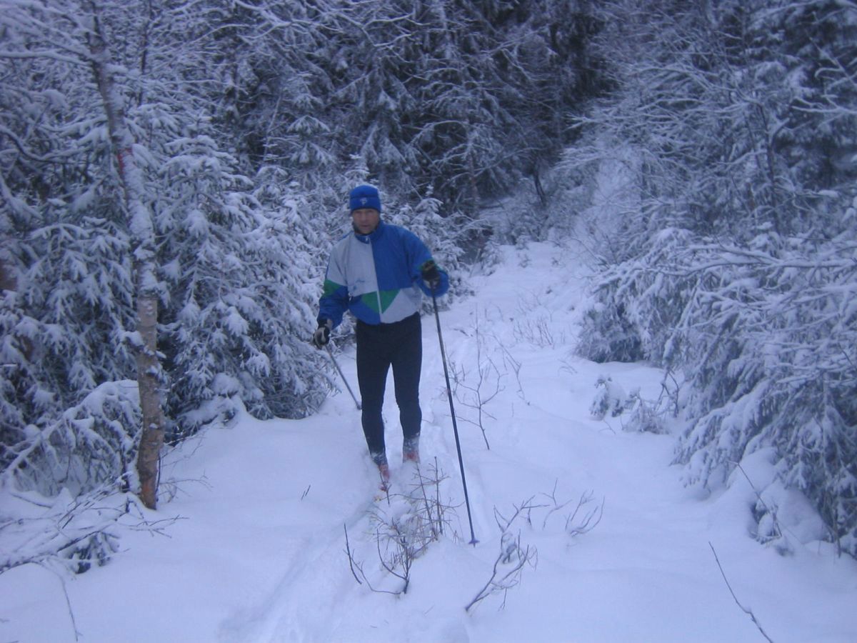 Brøyting av løype 456 mot Spålen