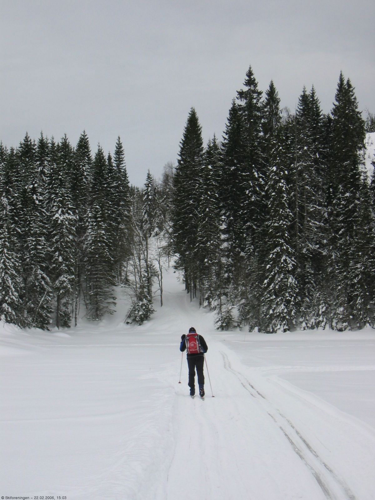 Bystøa, løypekryss i sørenden av Vesle Sandungen