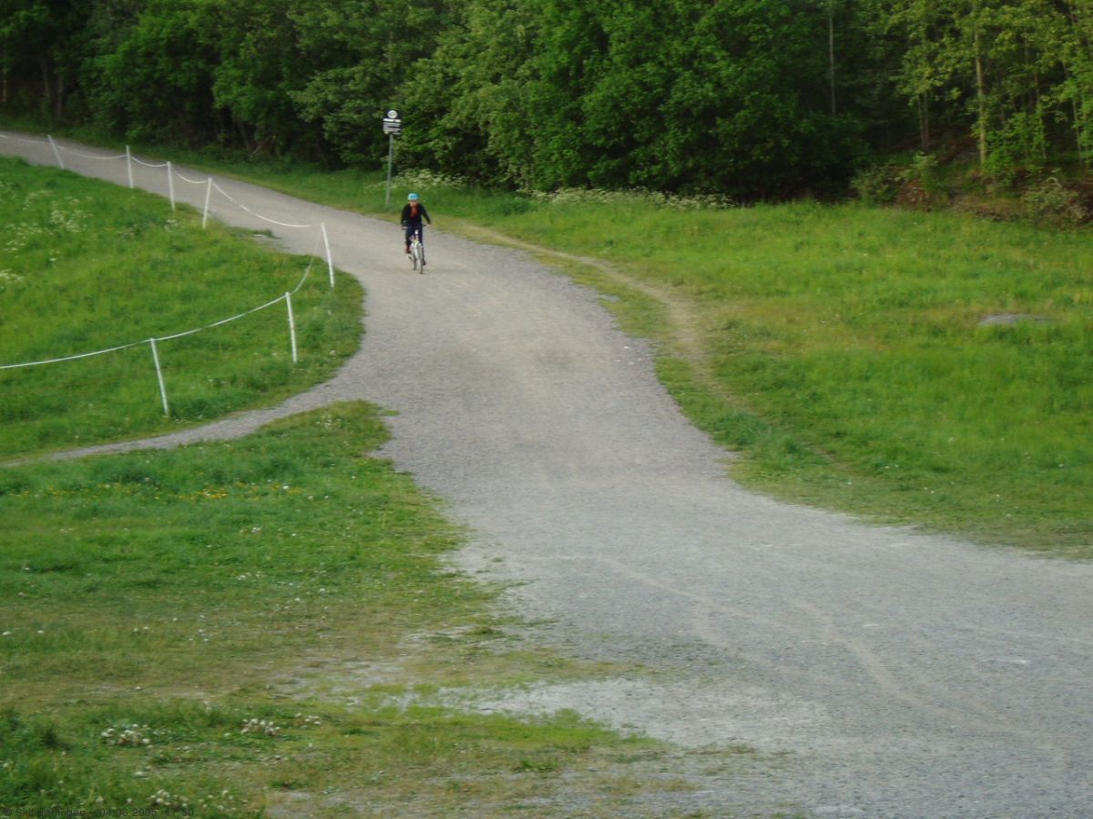 Dagens siste bakke ved Skraperudtjern
