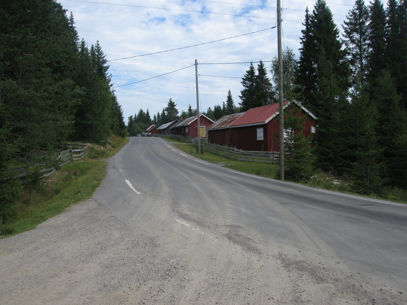 Den gamle hyttegrenda ved Skjerva