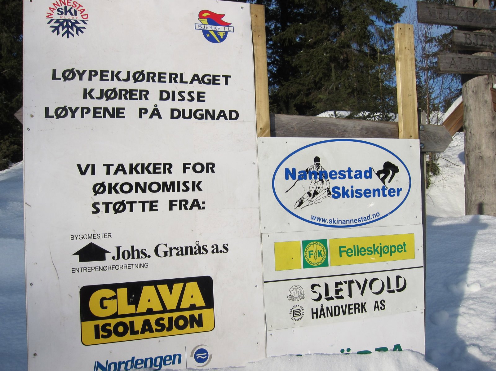 Dugnadsinnsats i sporet