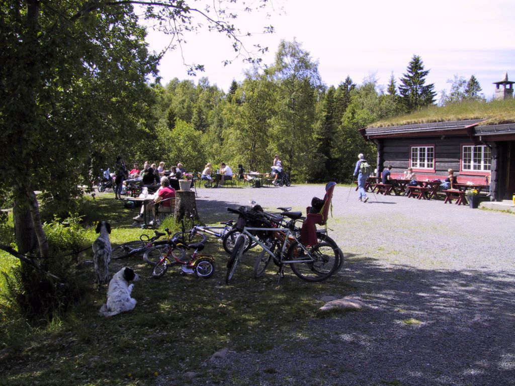 En pust i bakken ved Tryvann