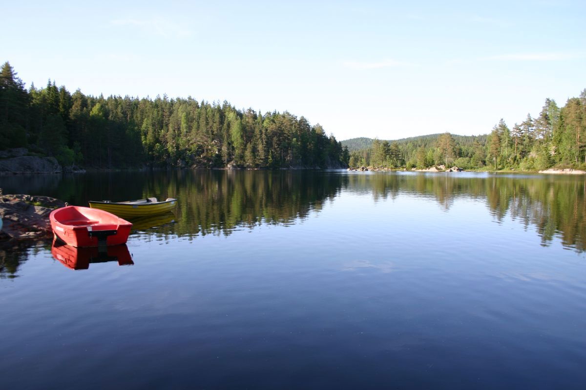 Et speilblankt Børtervann