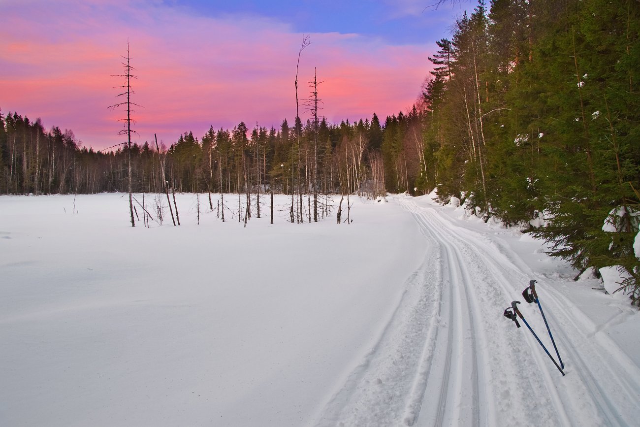 Etter solnedgang ved Merratjern