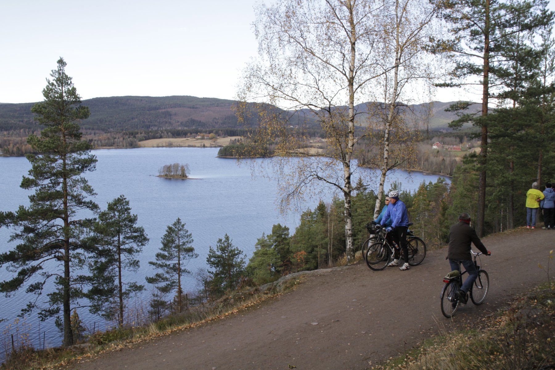 Flott utsikt mot Maridalsvannet