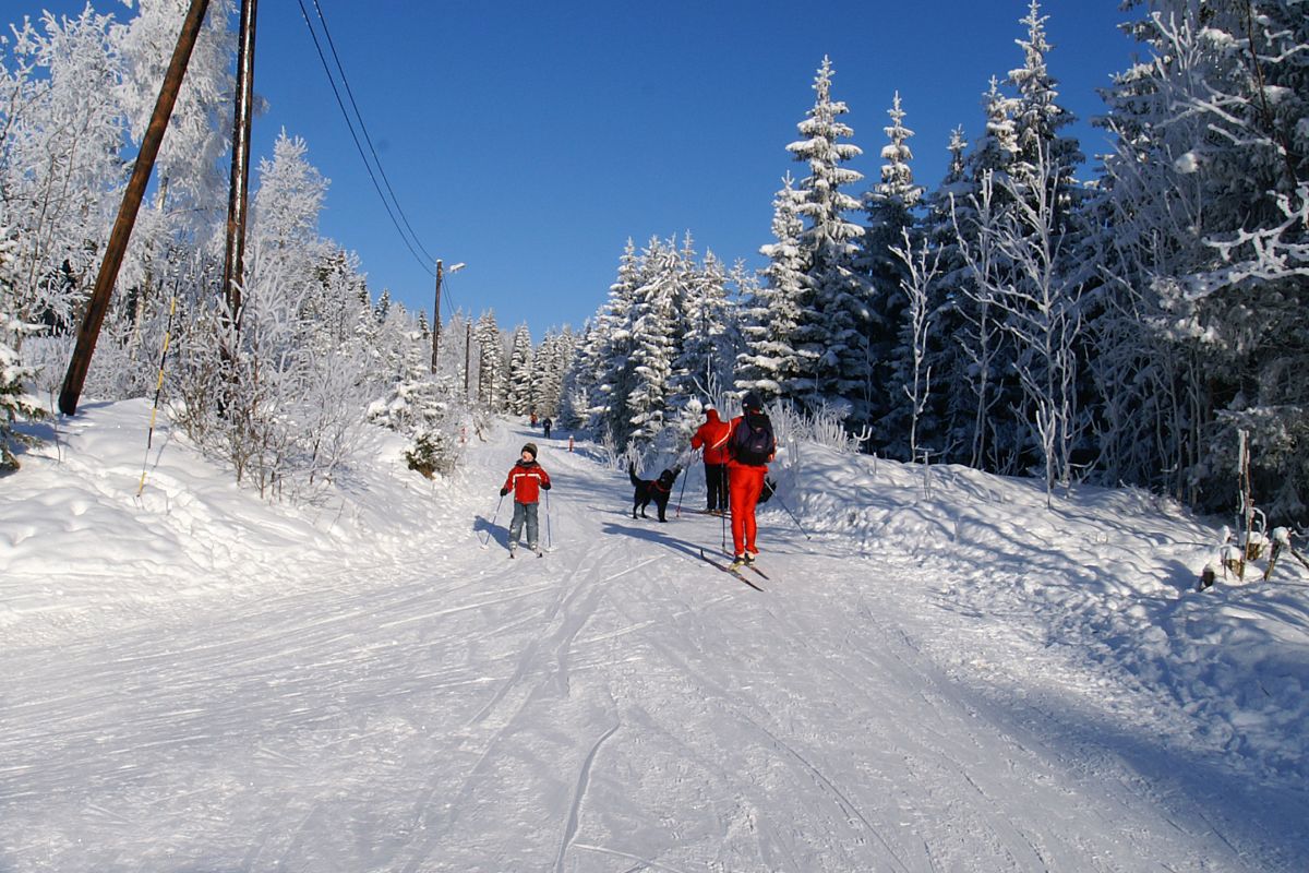 Flott vinterdag ved Høymyr