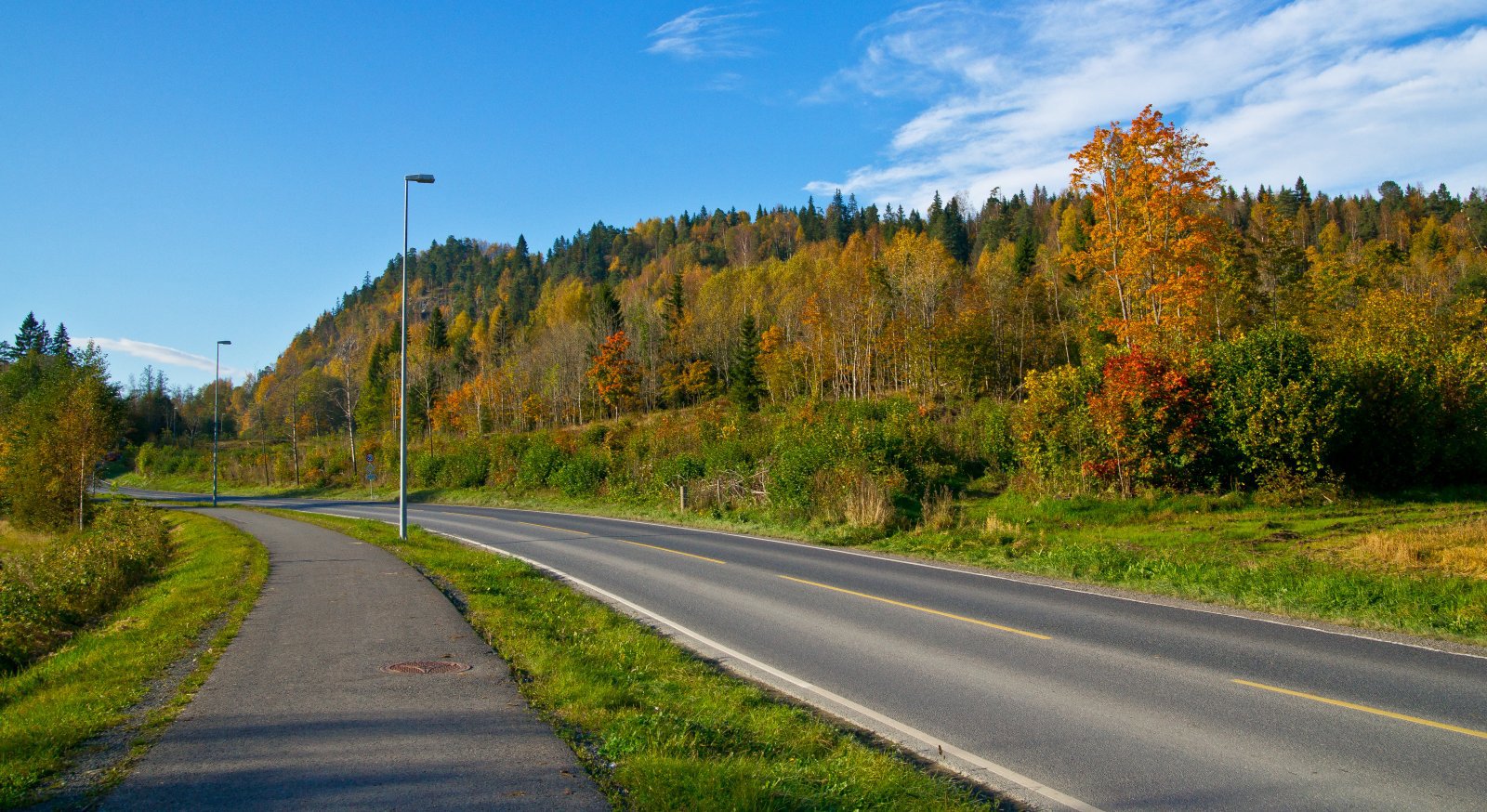 Flotte farger langs sykkelruten