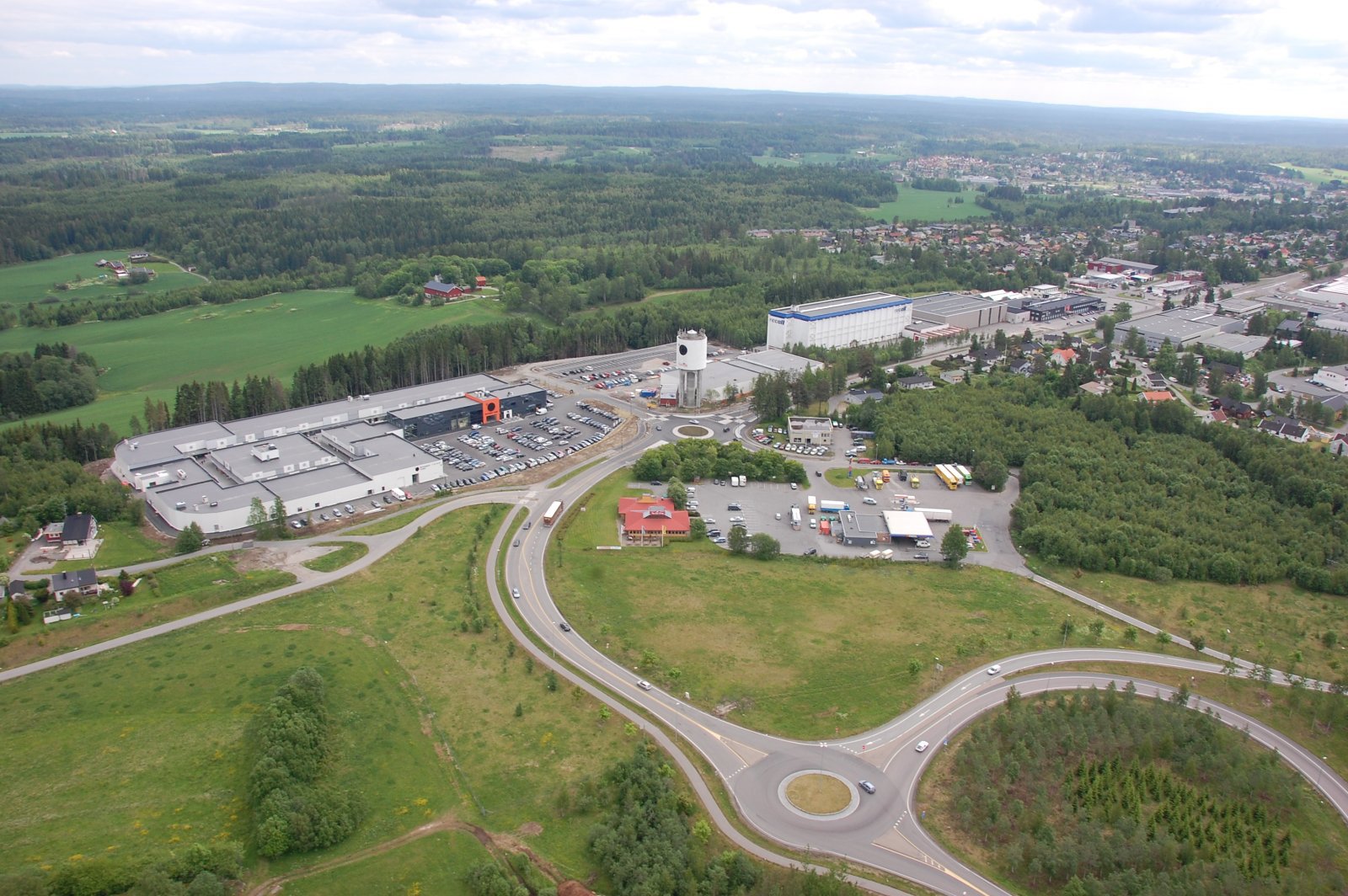 Flyfoto - Vestby vanntårn