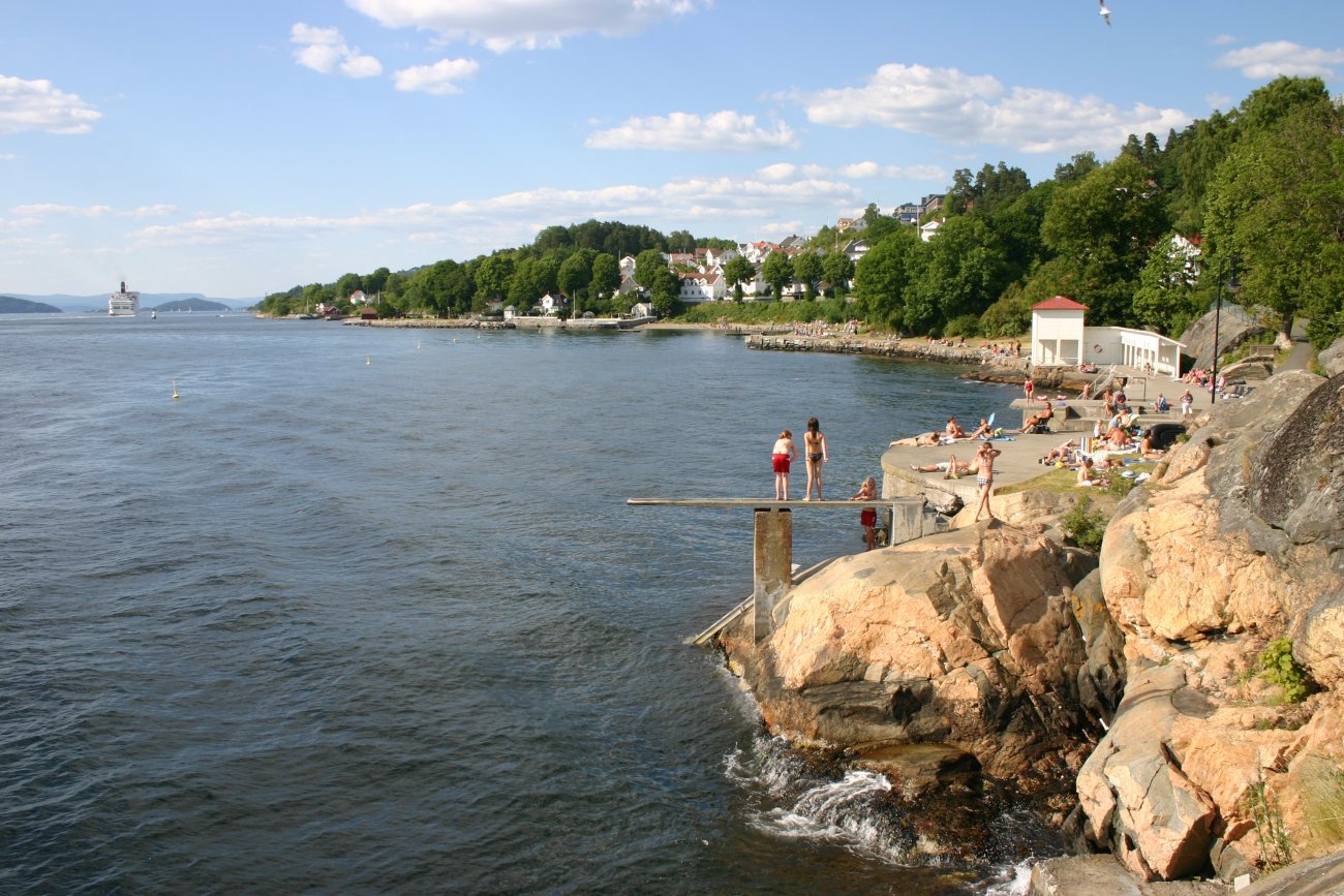 Folksomt i Badeparken