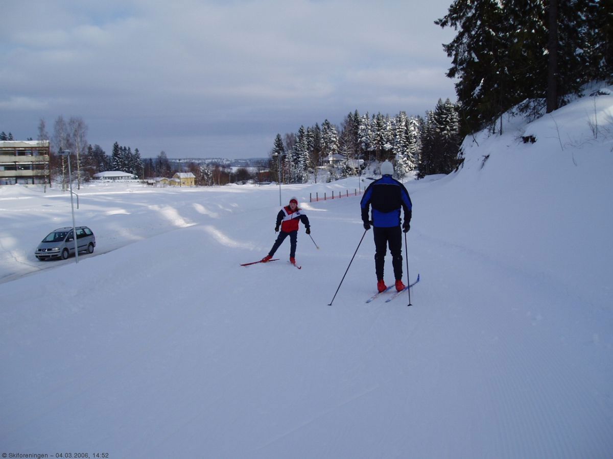 Fra lysløypeanlegget i Marikollen