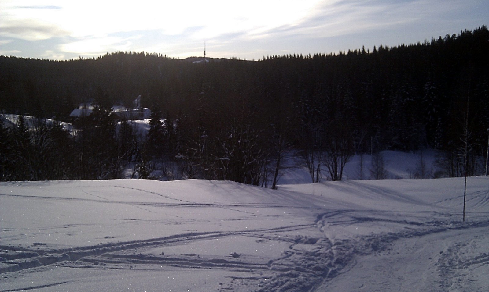 Fra scooterløypa mellom Finnerud og Grøttumsflaka
