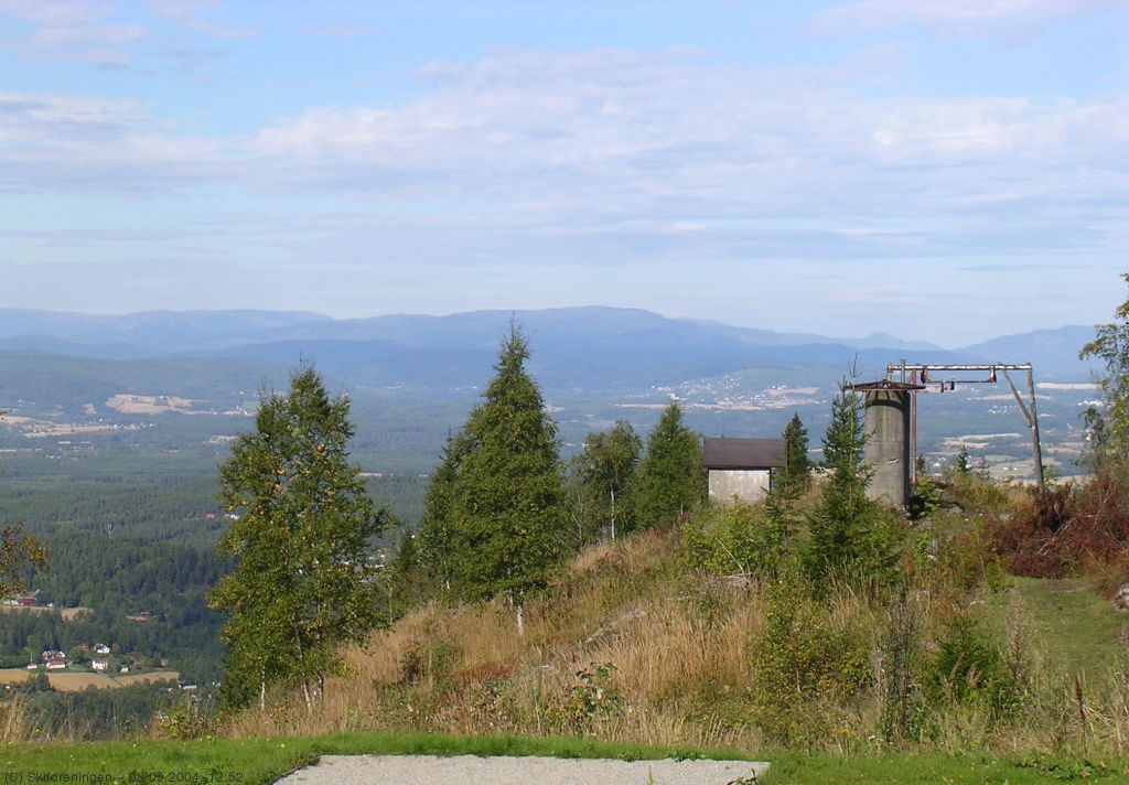 Fra toppen av den gamle heisen ved Kleivstua