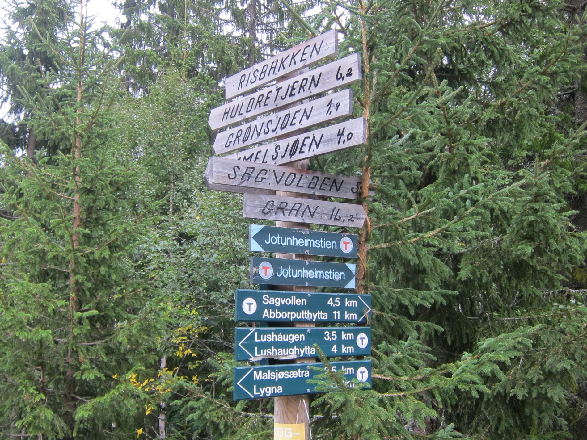 Gamle og nye skilt på Risbakken