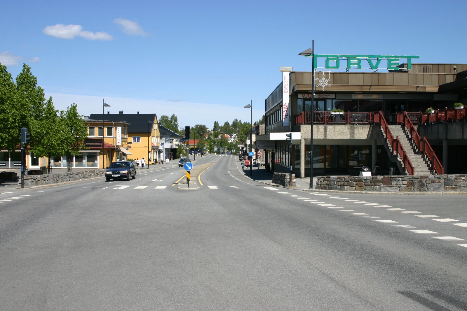 Gjennom Raufoss sentrum