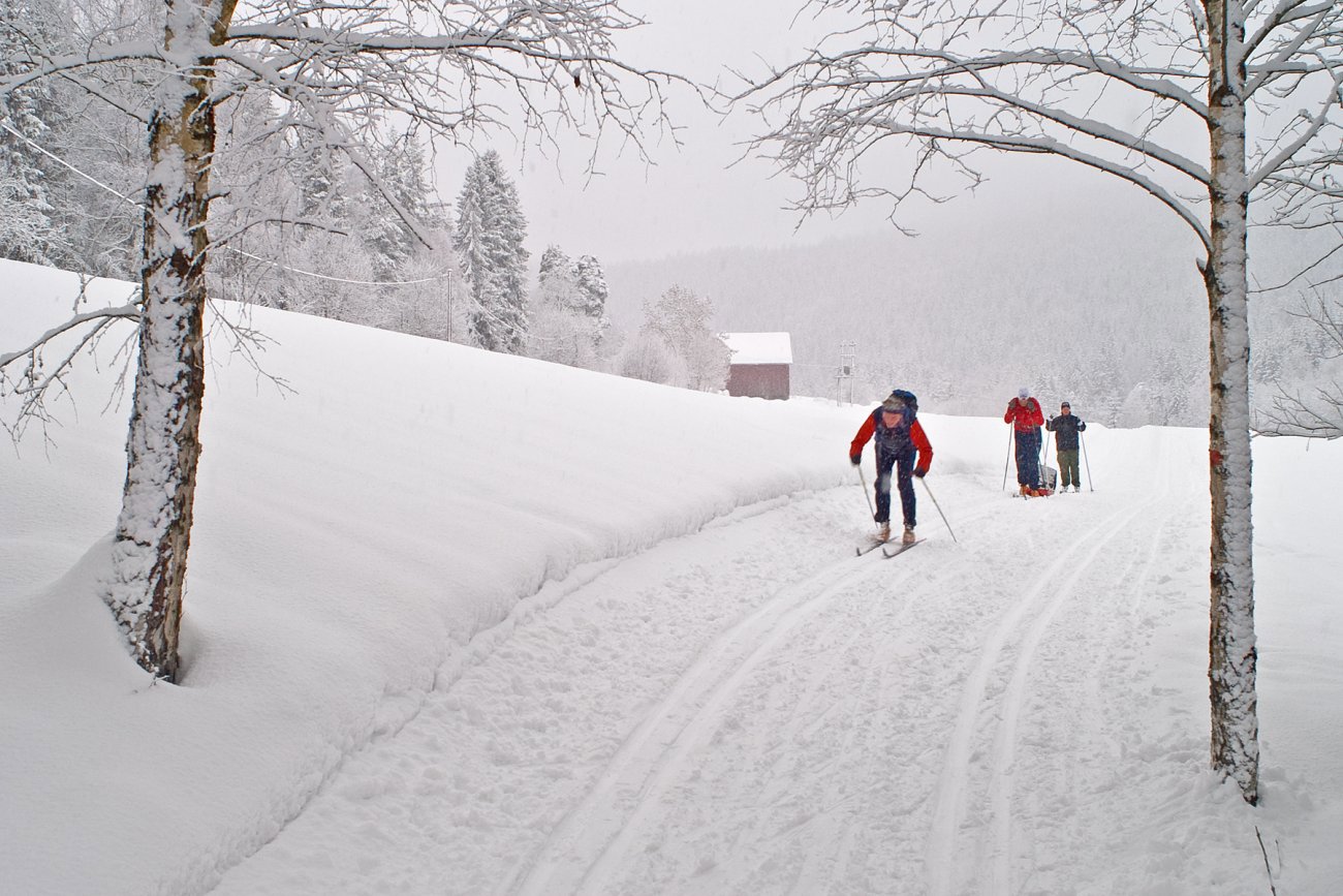 Glatte ski ved Nordseter