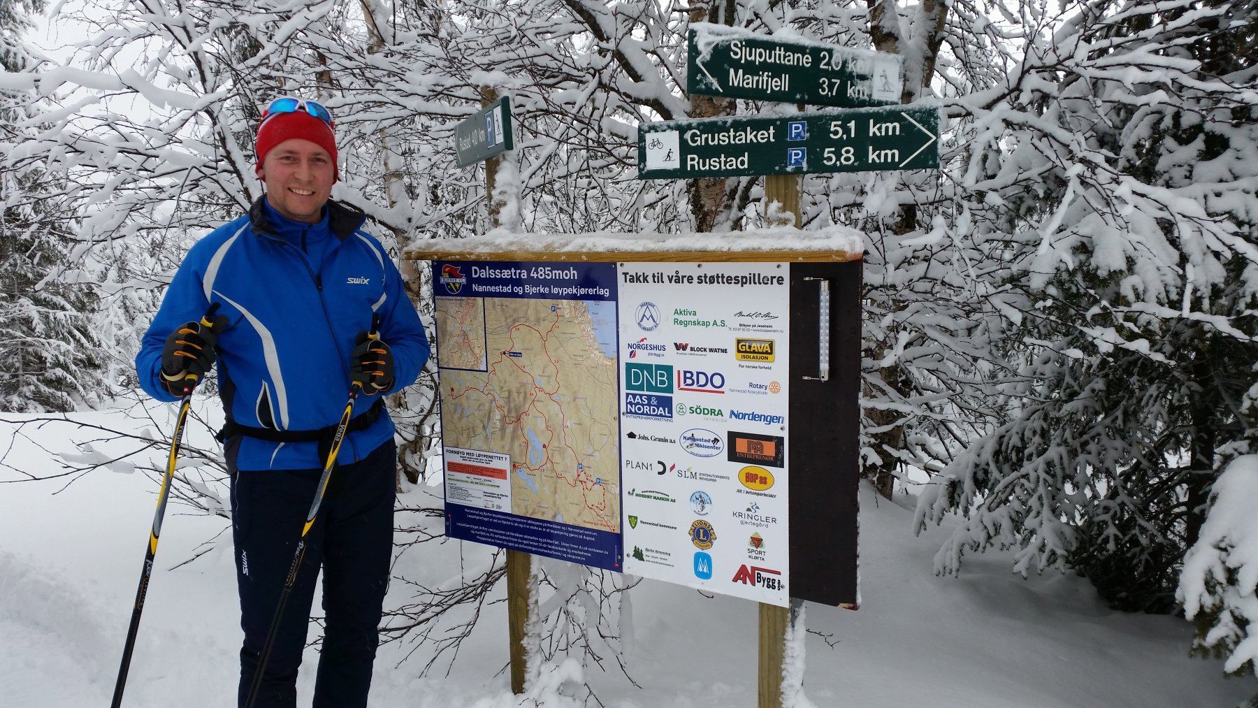 God løypeinfo ved Dalssætra