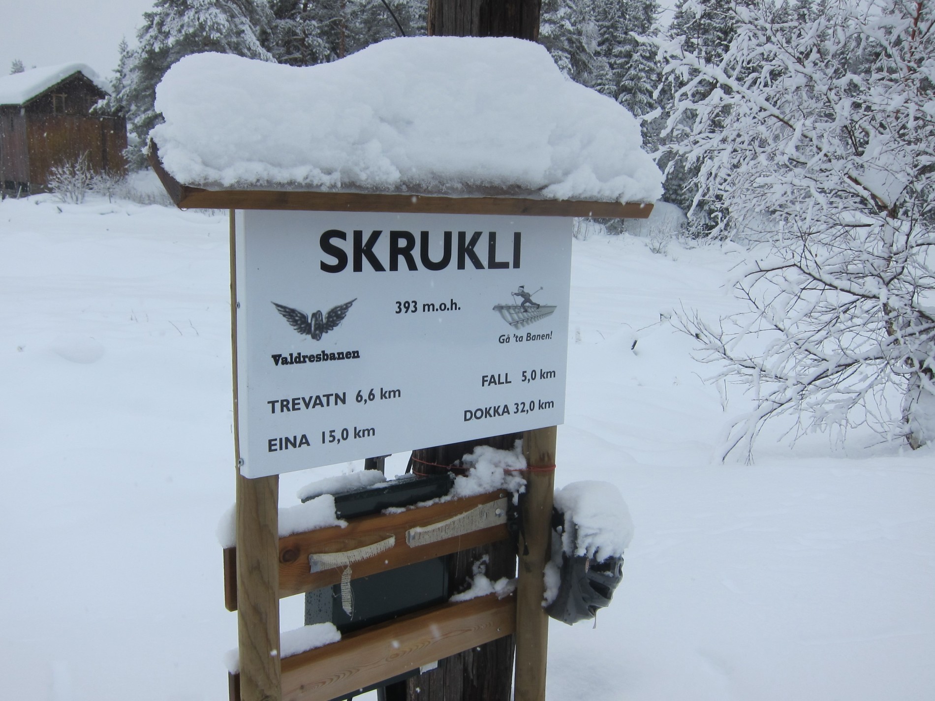 God skilting av Valdresbanens stasjoner