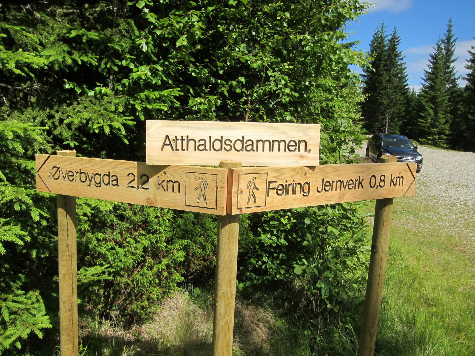 God skilting ved Atthaldsdammen