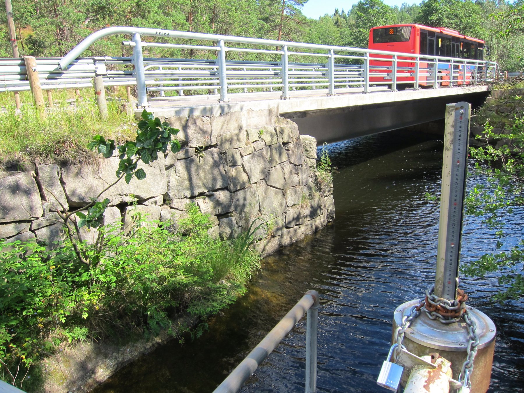 Her måles Gjersjøen