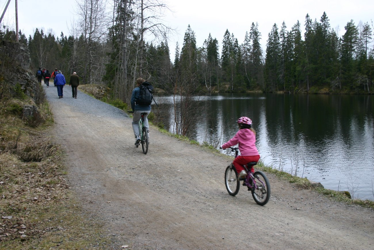 Hjemover langs Åklungen