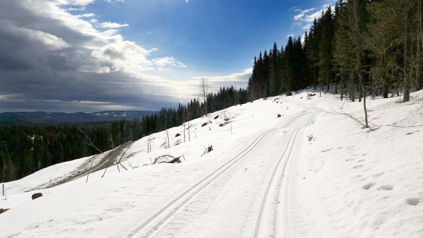 I nykjørte spor mot Flisbanen