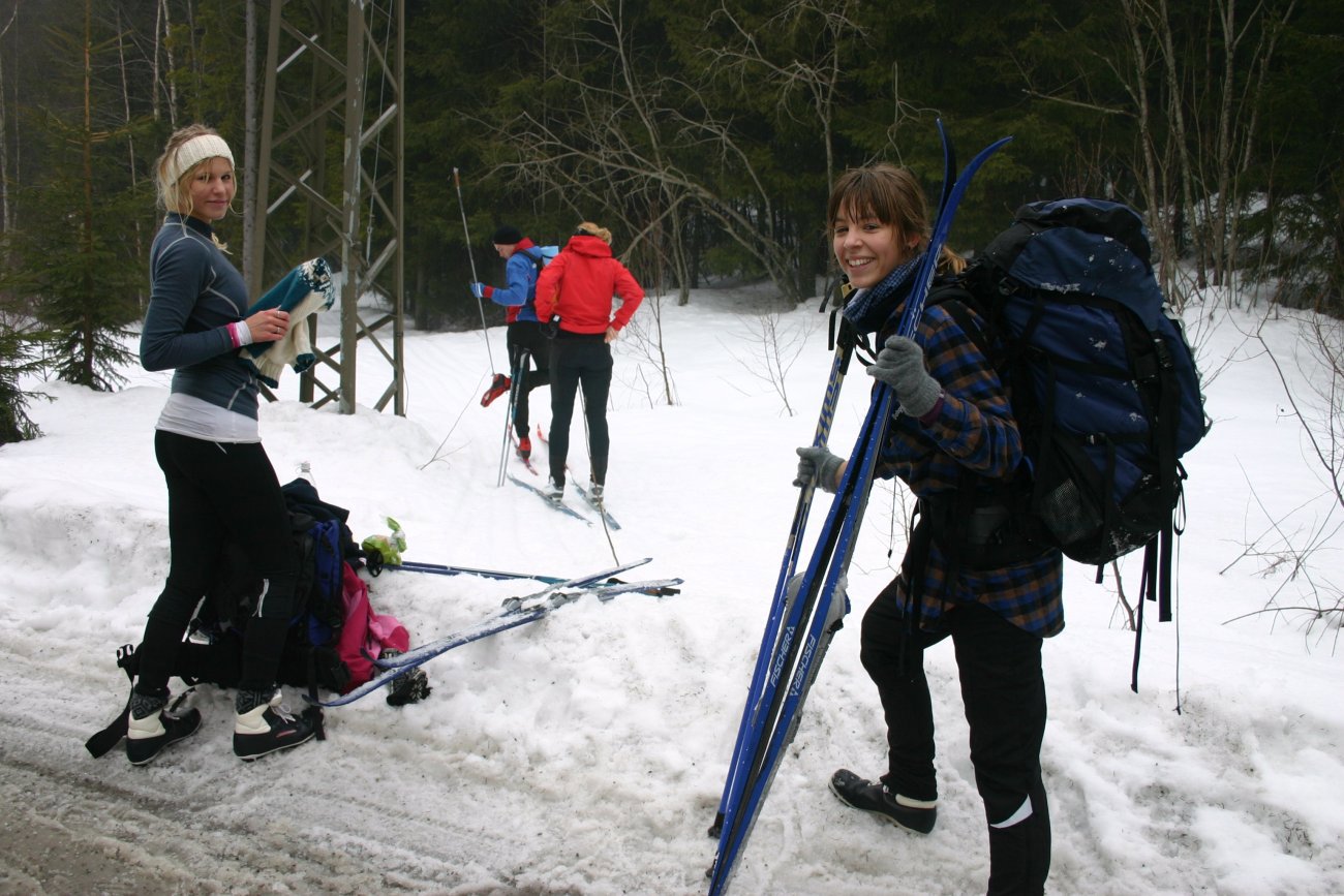 I scooterløypa ved Movatn