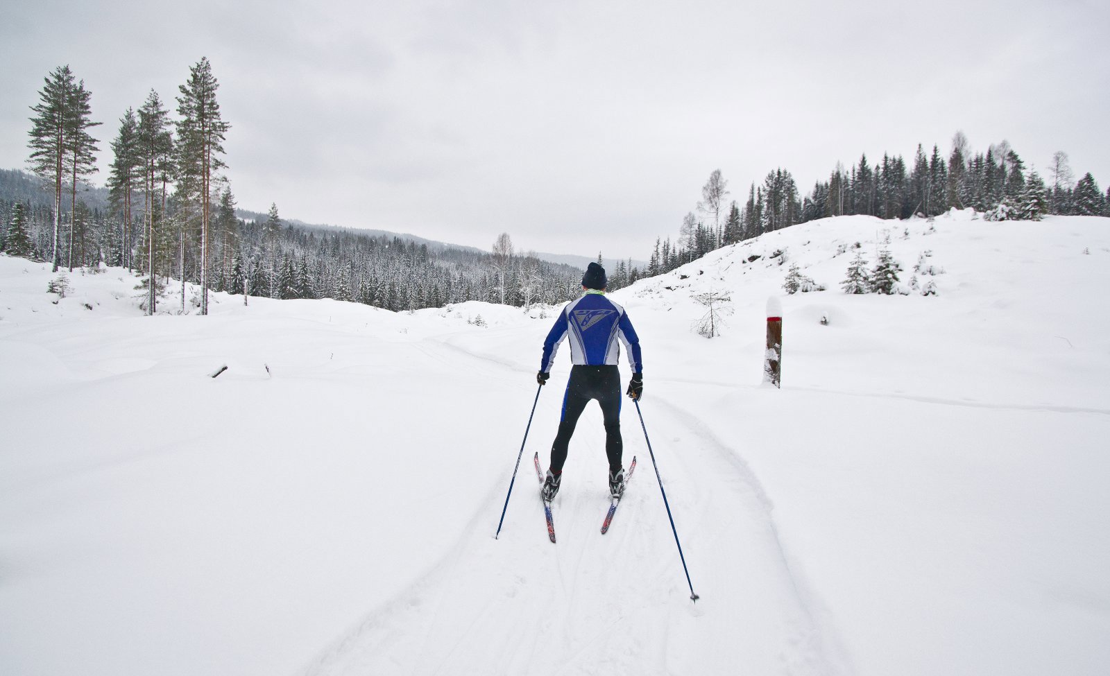I scooterspor mot Mattisplassen
