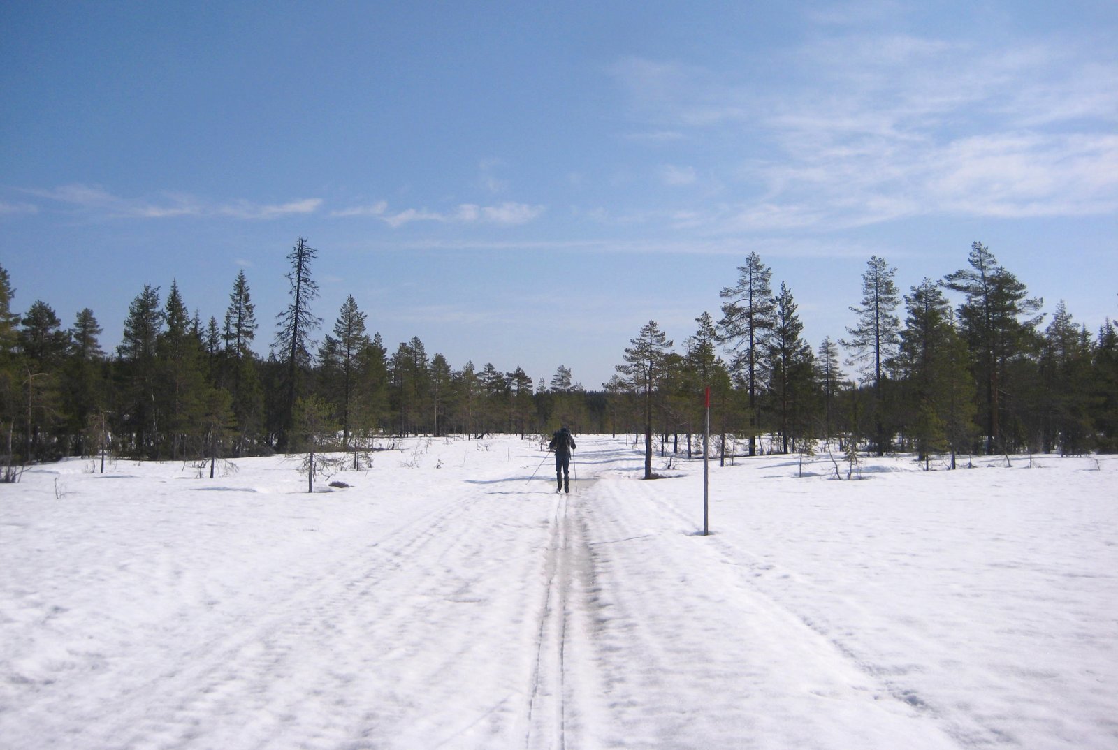 I skiløypa ved Vambu