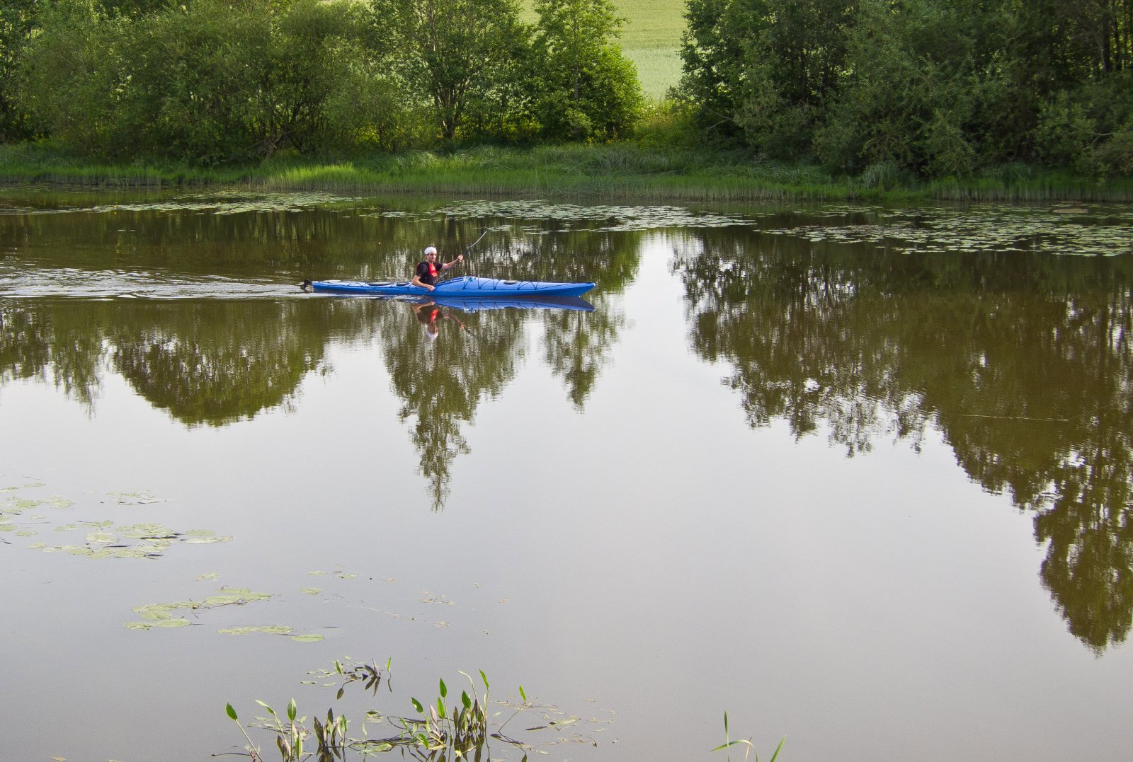 I stille driv oppover Nitelva