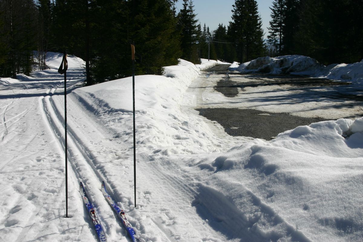 Ikke langt til løypa