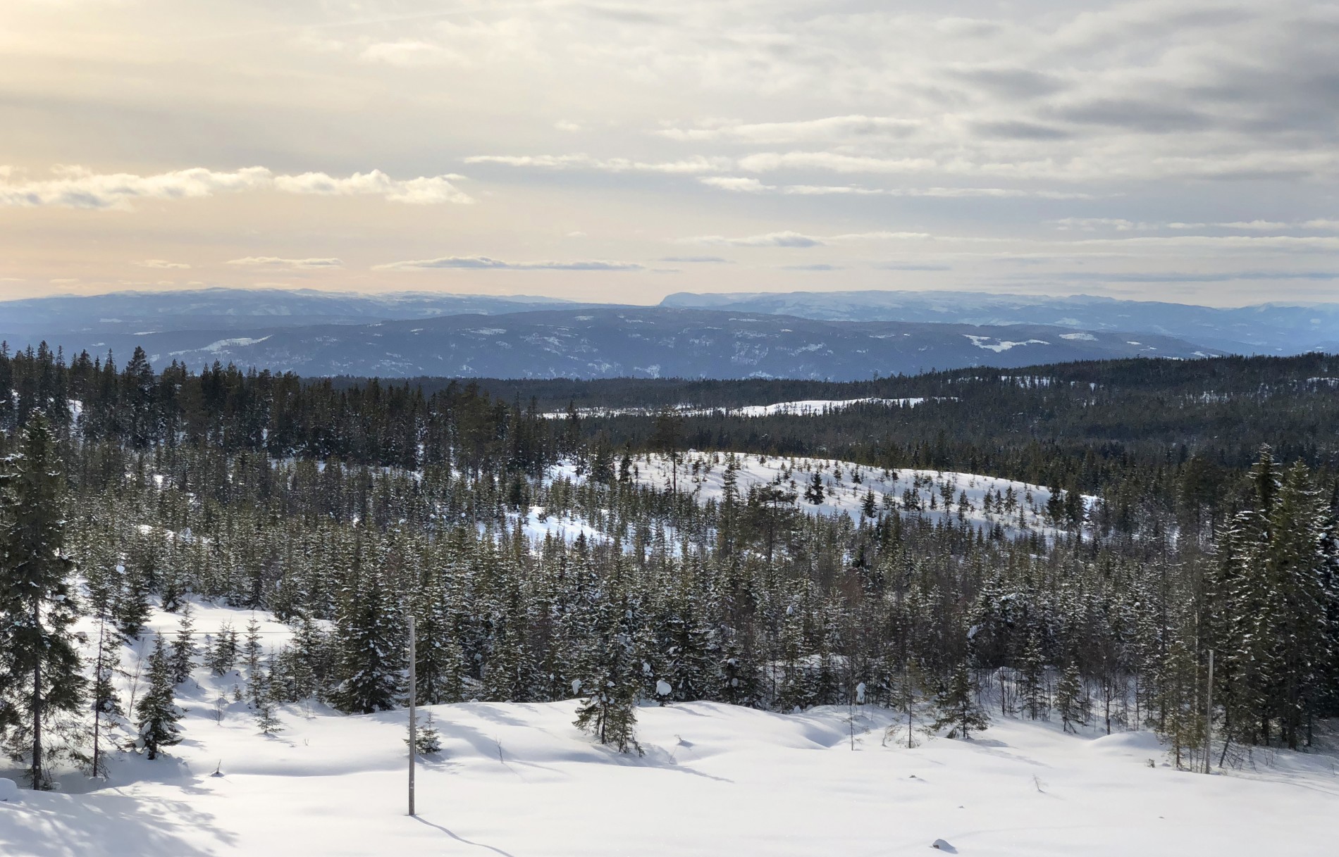 Klarvær, sol og flott utsikt