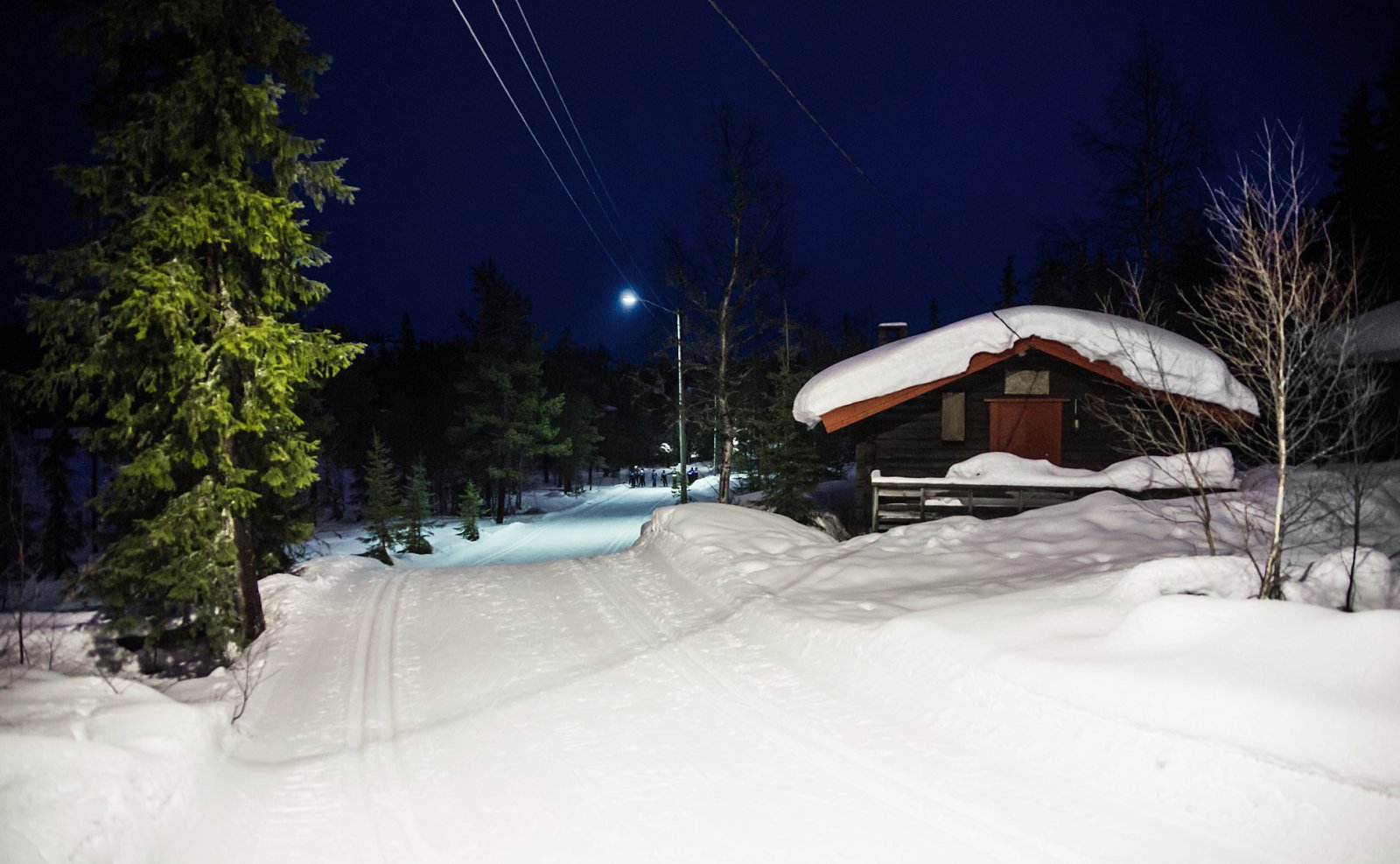 Kunstig lys ved Skarvåsbu