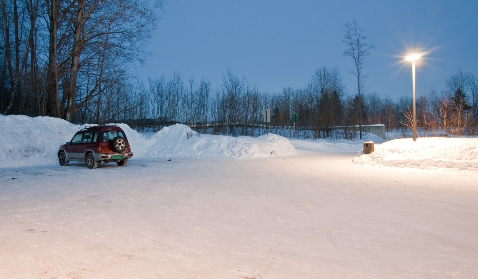 Kvelden overtar ved Steinsskogen