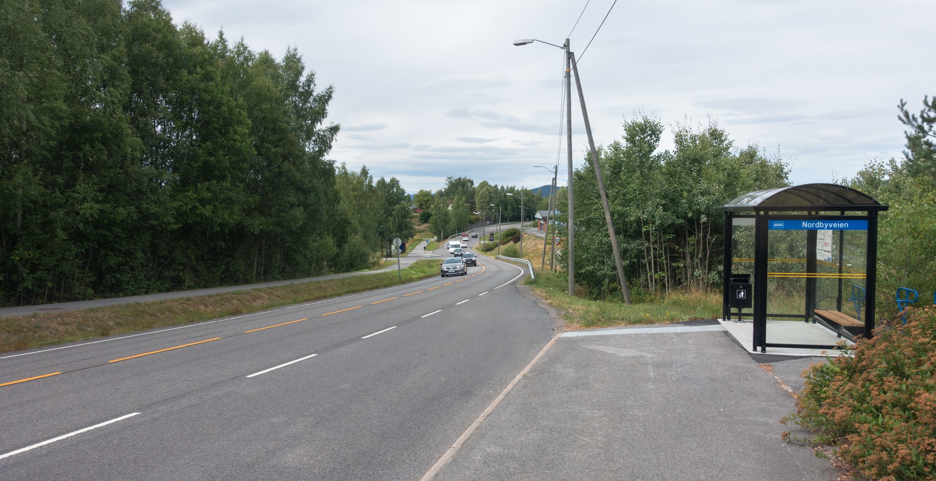 Langs Nordbyveien på Skjetten