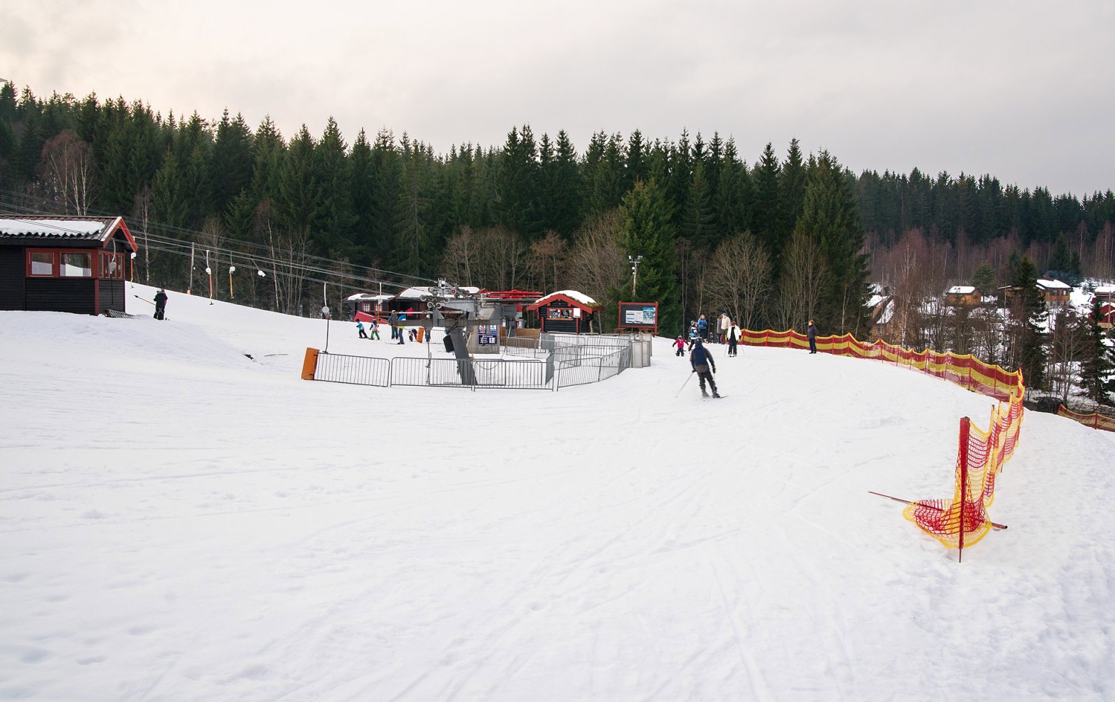 Løypa krysser slalåmbakken