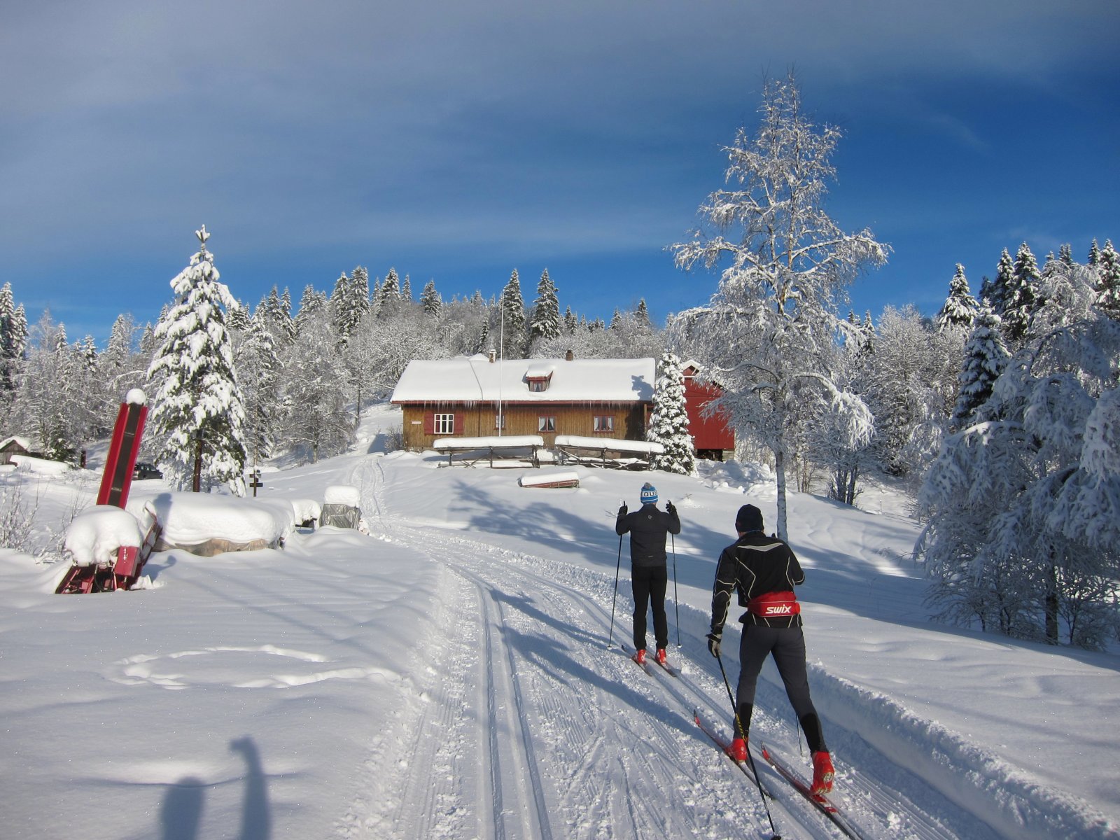 Løypa passerer Sørskogen