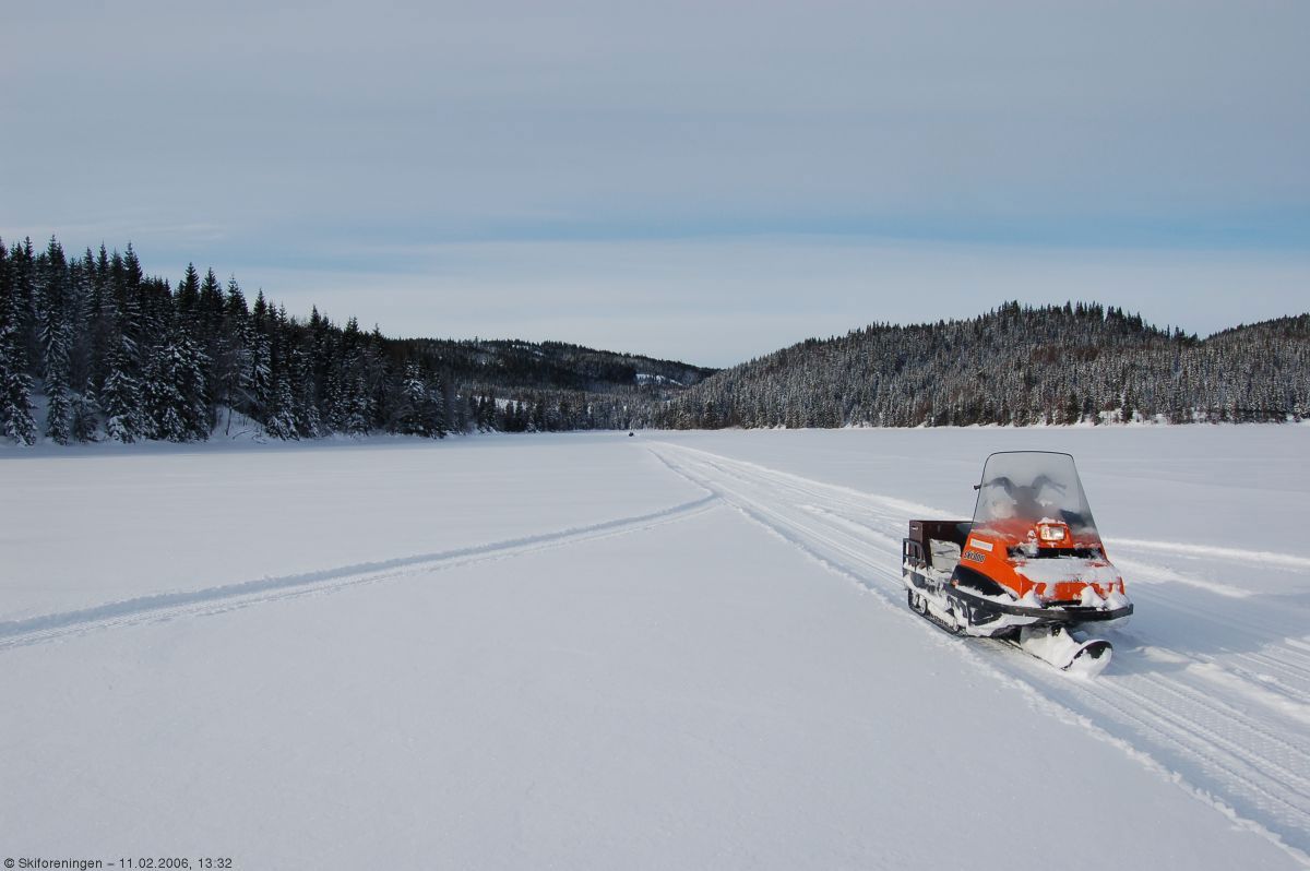 Løype over Råsjøen