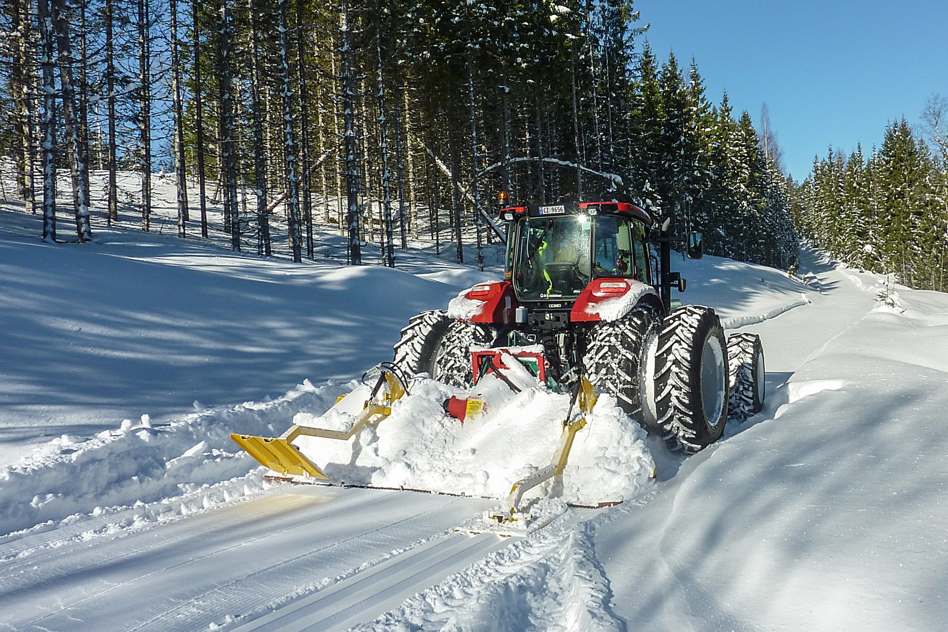 Løypekjøring på Minneåsen