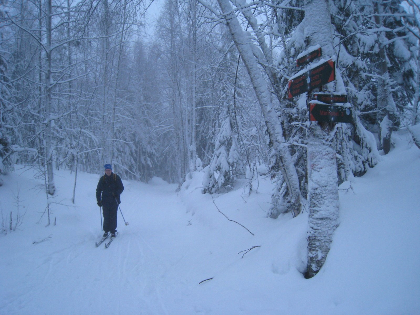Løypekryss tilegnet to av Østmarkas store venner!