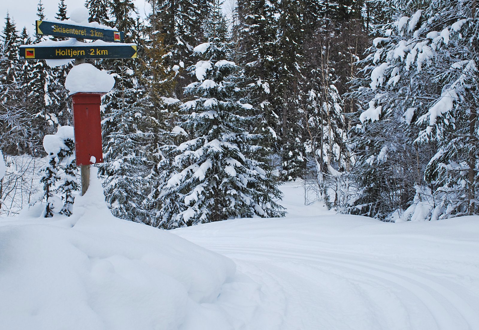 Løypekryss ved Røtjennet